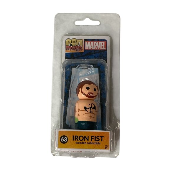 Marvel Pin Mate Wooden Figure Collectibles Iron Fist Elektra Daredevil 62 63 76 - Picture 2 of 8